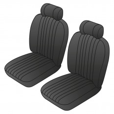 Custom Deluxe Seat Cover Kits, Front - MGB & GT