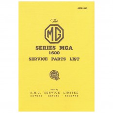 Service Parts List MGA 1600
