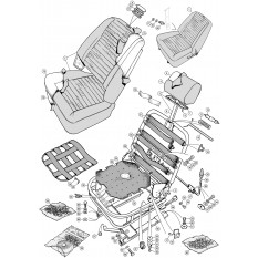 Seat Assembly & Fittings - TR6 (c) CR1 & CF1