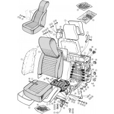 Seat Assembly & Fittings - TR6 To (c) CC50000